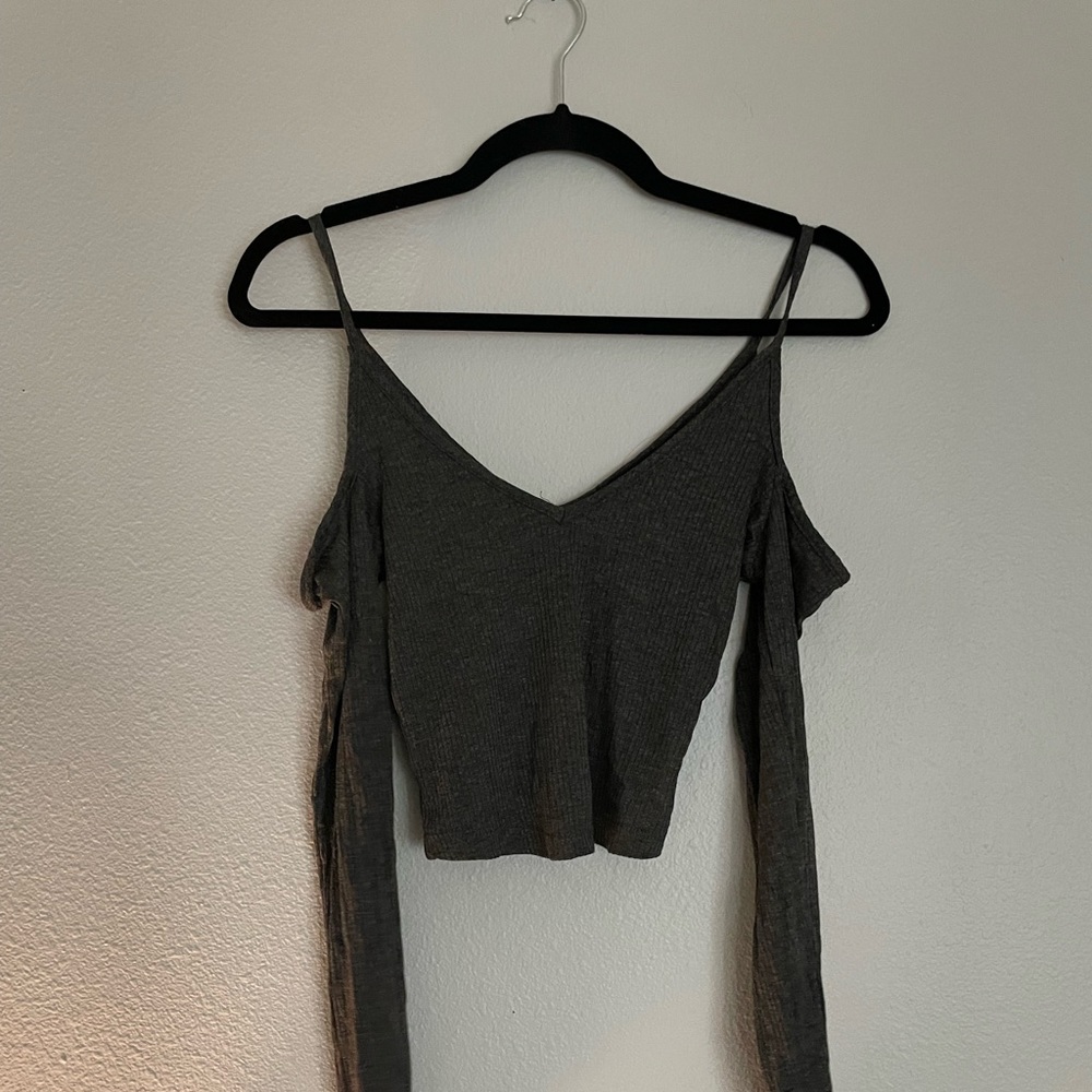 Off shoulder crop top